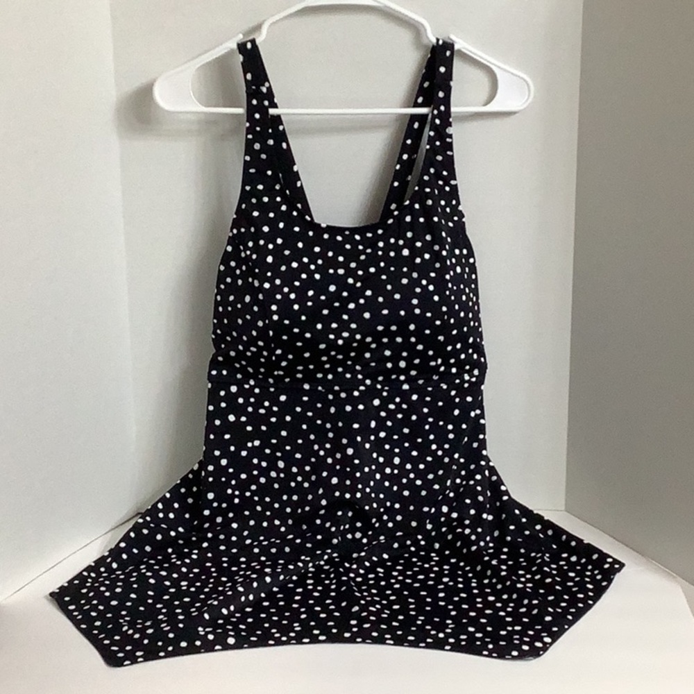 Denim & Co. Beach Handkerchief Hem Tankini with Short